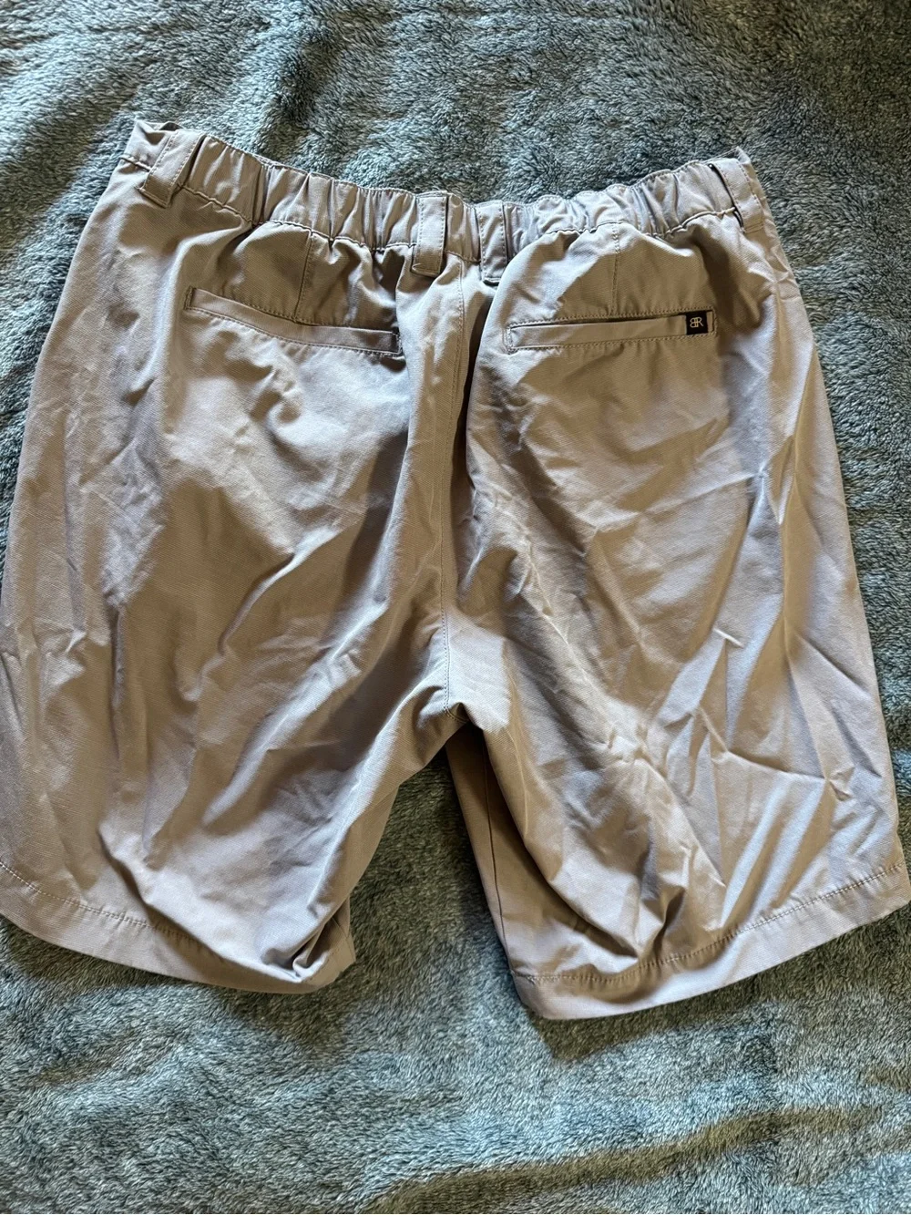 Banana Republic Men's Light Khaki Flat-Front Shorts